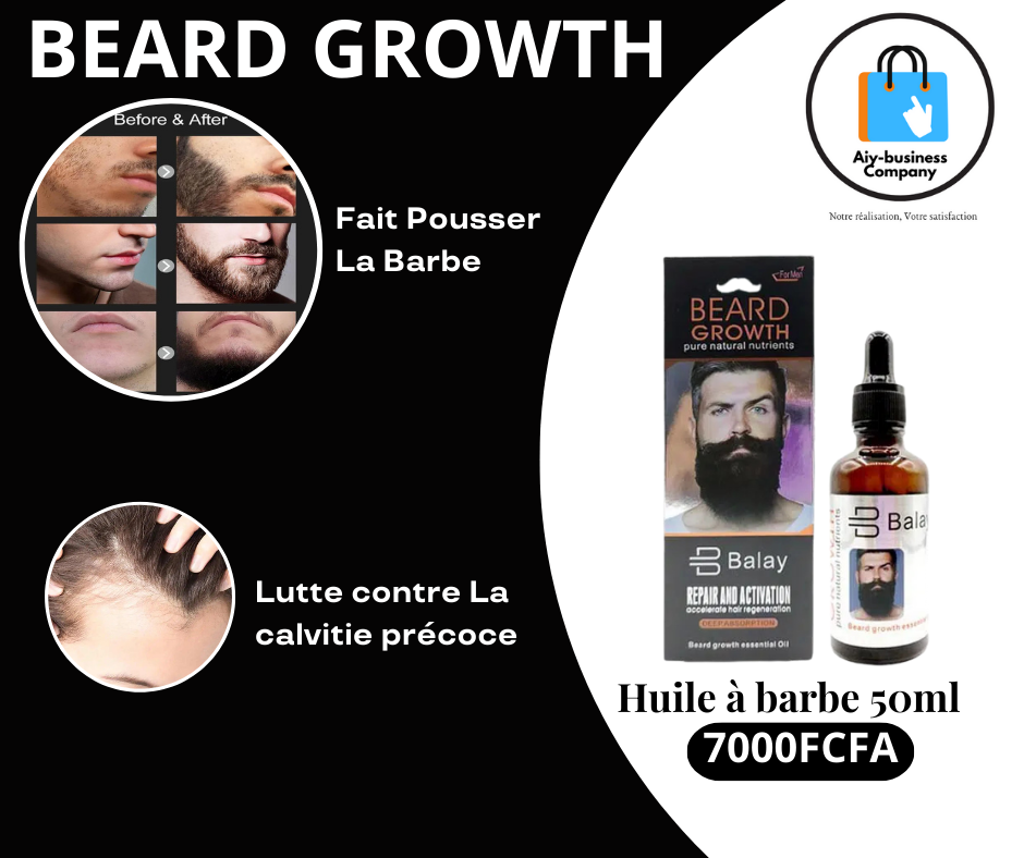 Beard Growth – Pour une barbe dense et soignée